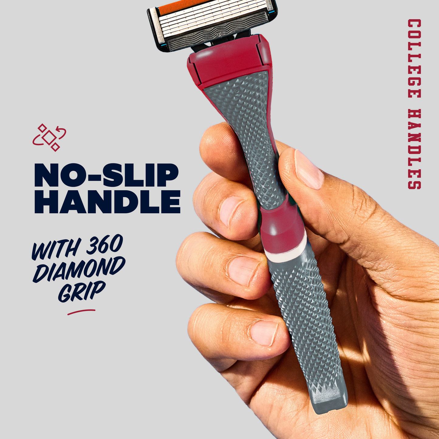 University of Alabama Diamond Grip Handle