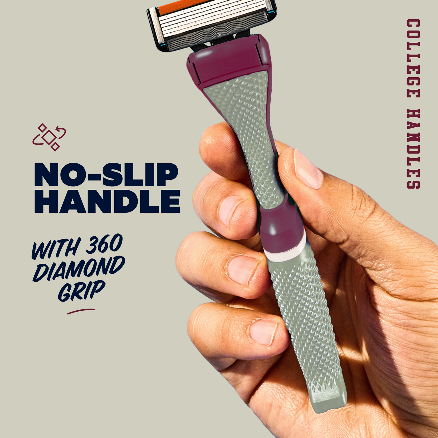 Texas A&M University Diamond Grip Handle