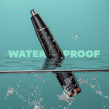A photo of the Style Detailer falling and splashing into water to display the waterproof certification of the device