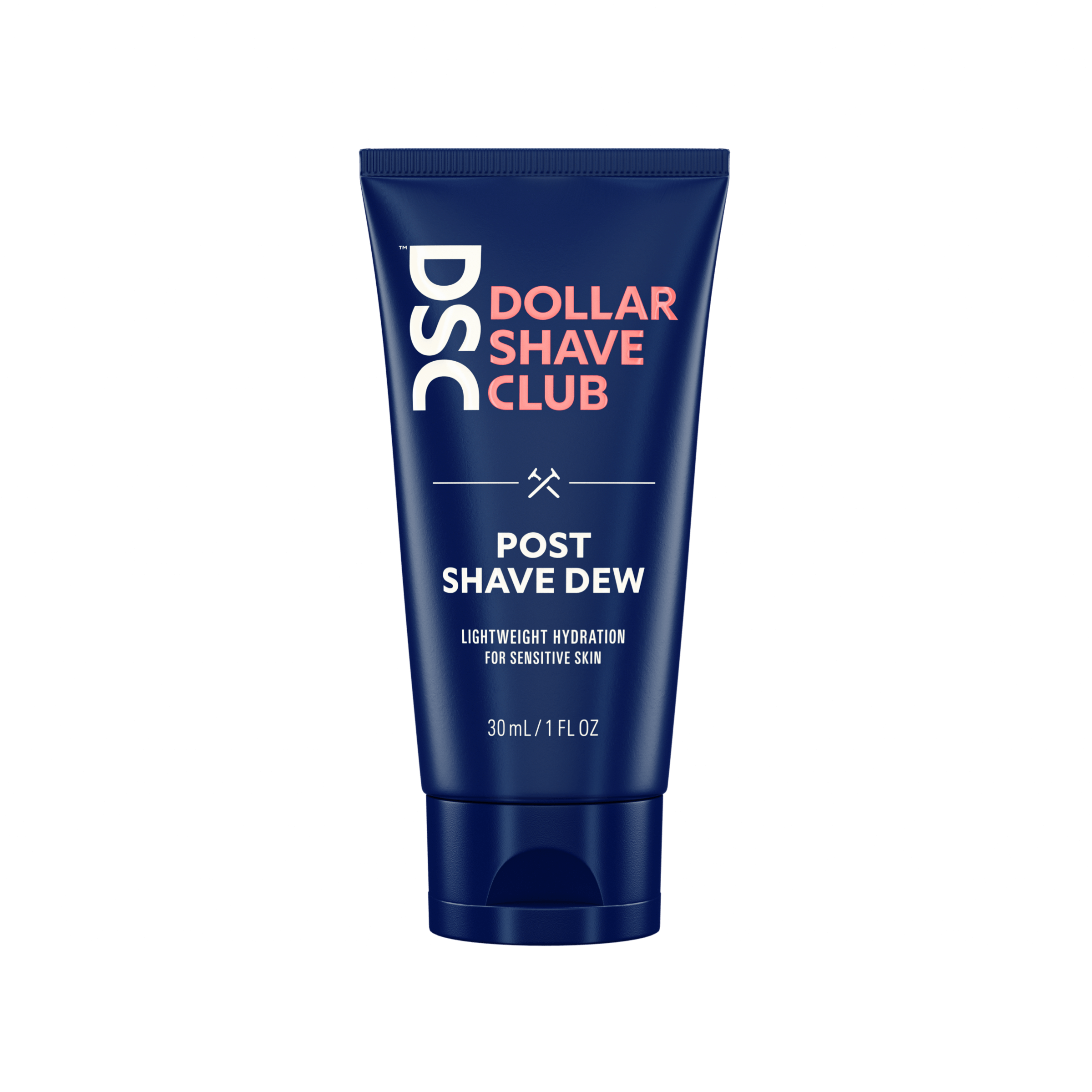Dollar Shave Club Post Shave Dew Trial Size product image against blank backdrop.