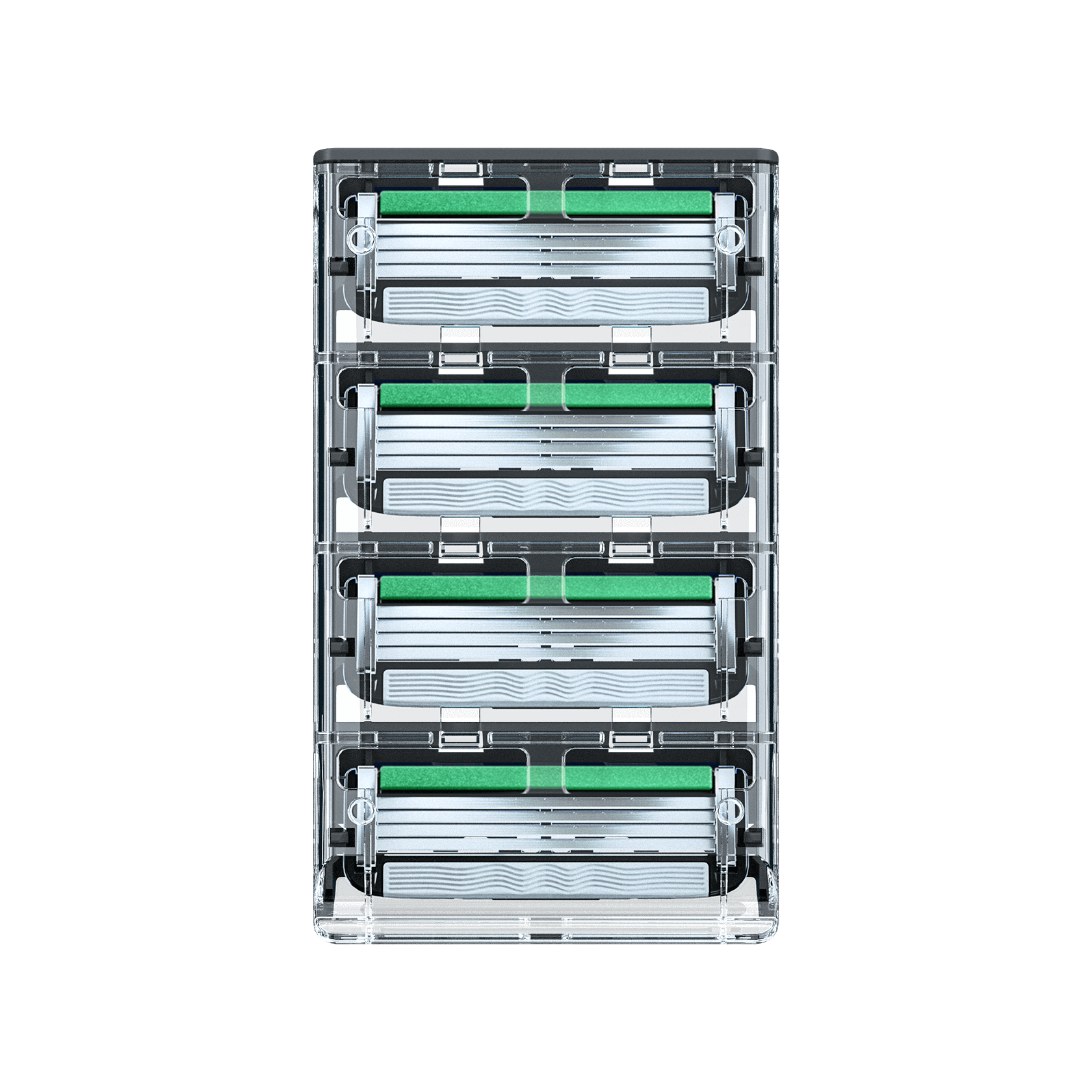 Product image of 4 Acne Friendly Razor blades in a cartridge