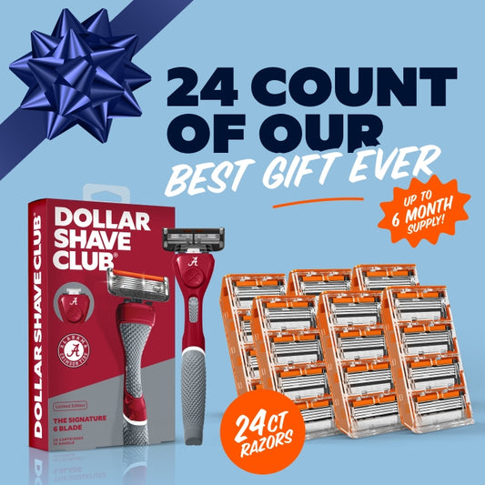 University of Alabama Gift Set + 6 month Razor Supply