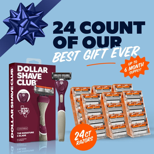 Texas A&M University Gift Set + 6 month Razor Supply