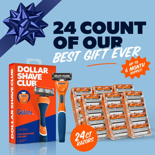 University of Florida Gift Set + 6 month Razor Supply