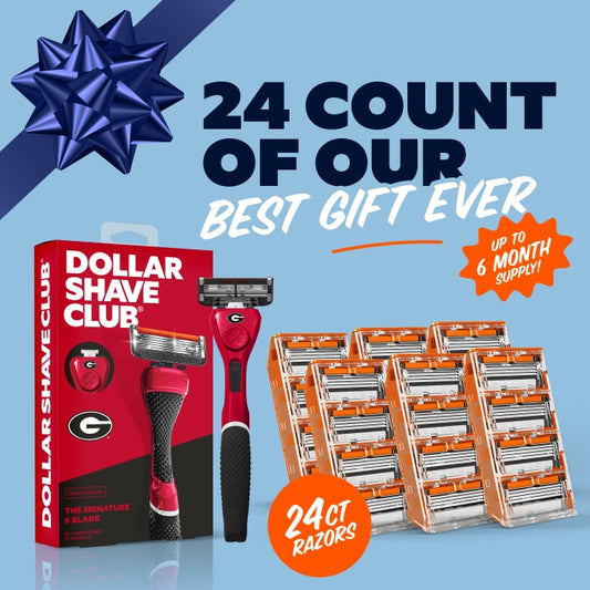 University of Georgia Gift Set + 6 month Razor Supply