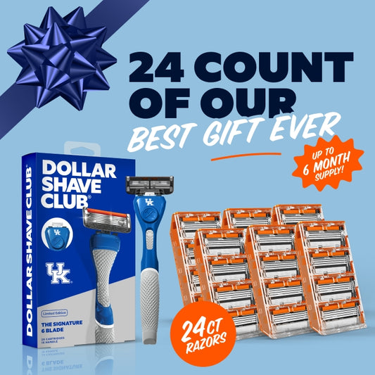 University of Kentucky Gift Set + 6 month Razor Supply