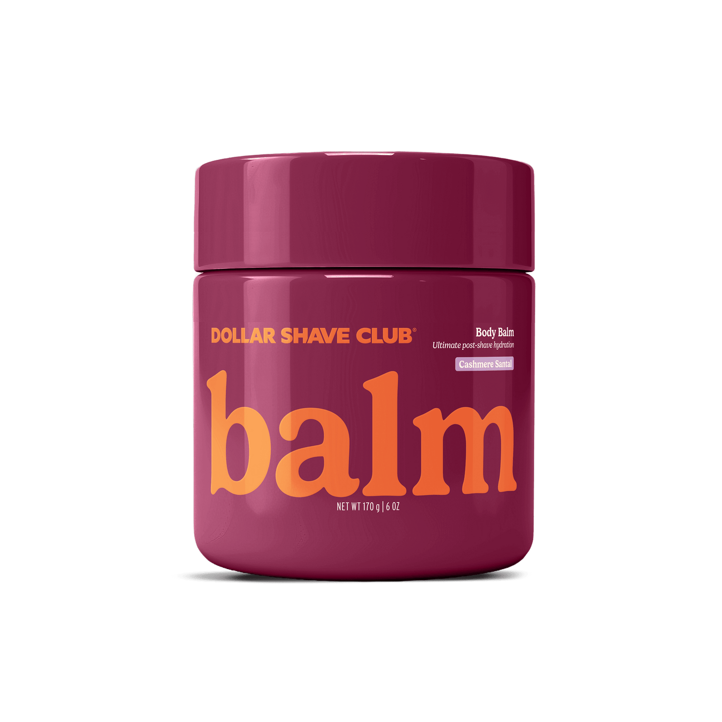 Dollar Shave Club Shave Balm Cashmere Santal red tub