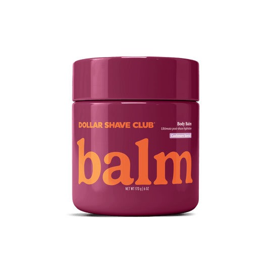 Dollar Shave Club Shave Balm Cashmere Santal red tub