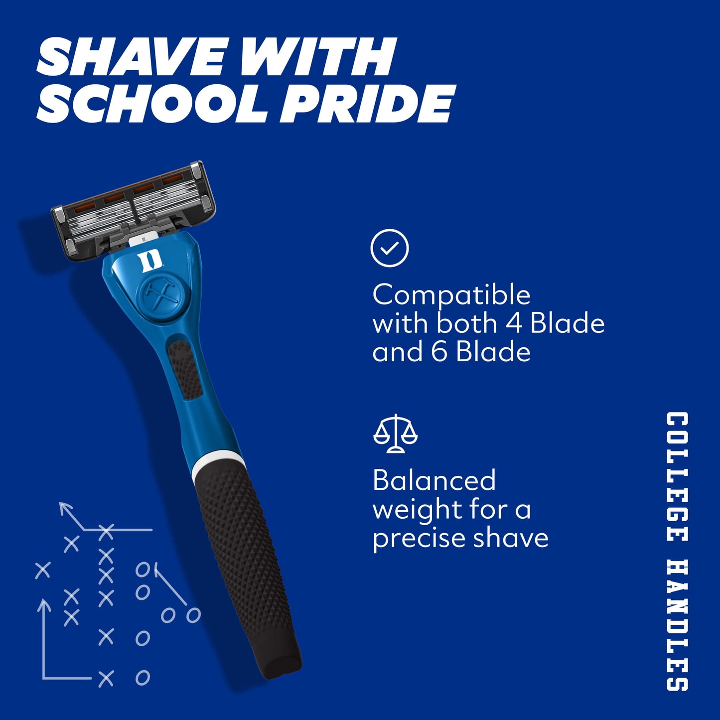 Duke University Diamond Grip Handle