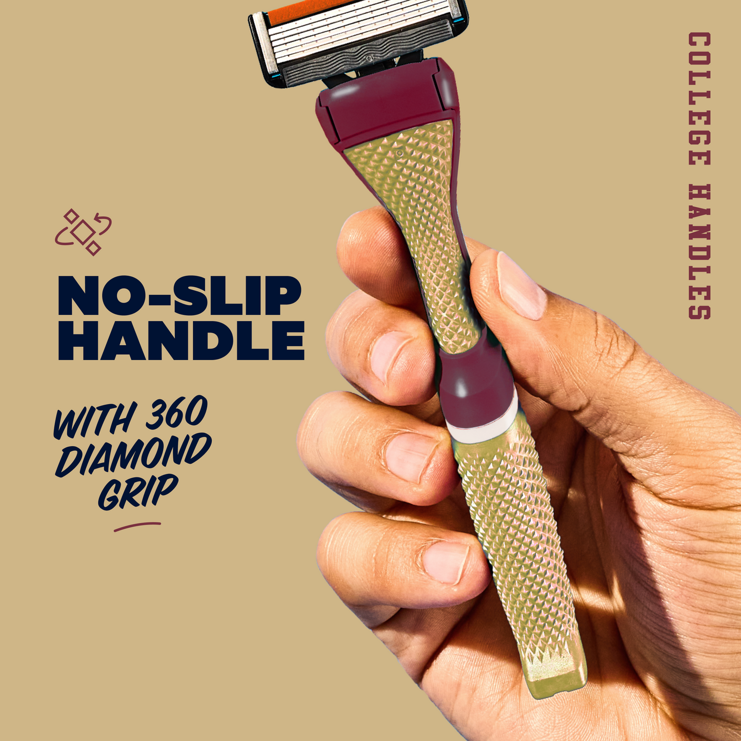 Florida State University Diamond Grip Handle