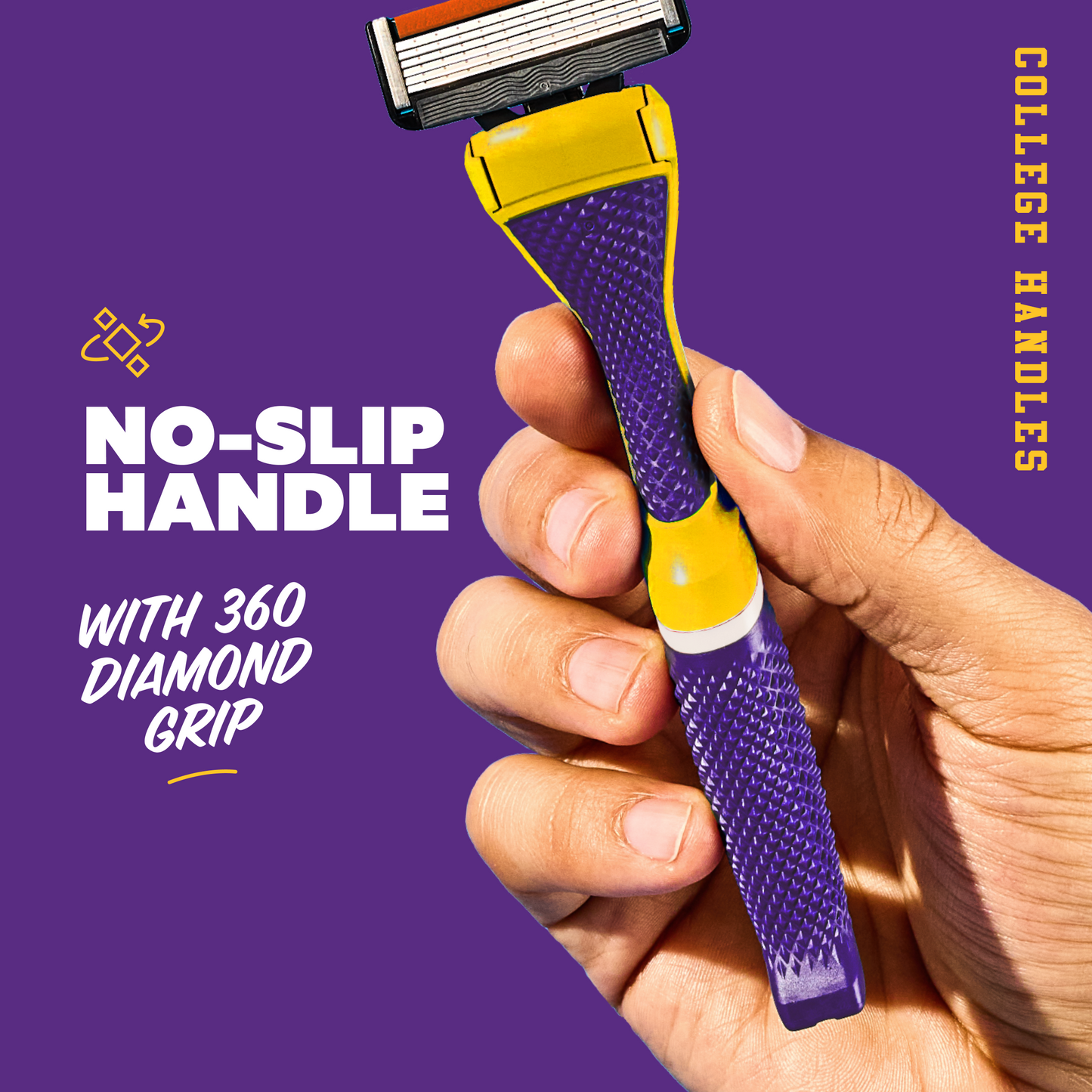 Louisiana State University Diamond Grip Handle