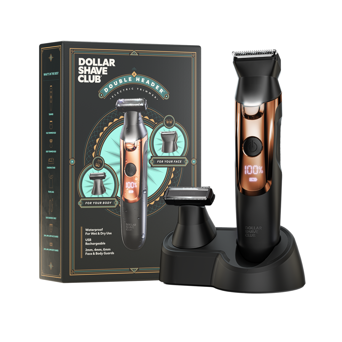 Double Header Electric Trimmer™ Face Head Replacement Dollar Shave Club