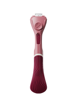 Womens Wavy Grip Handle Maroon Front