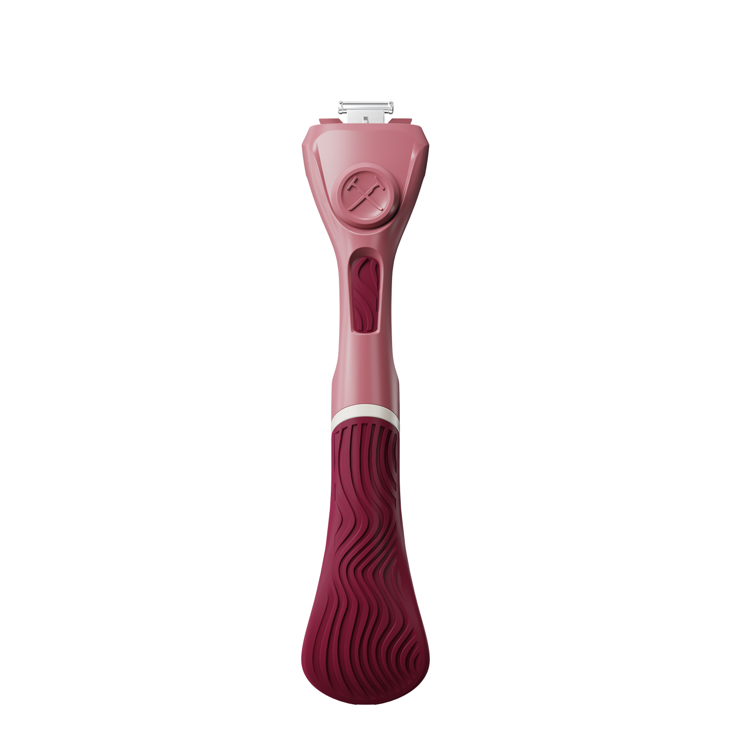 Womens Wavy Grip Handle Maroon Front