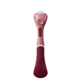 Womens Wavy Grip Handle Maroon Front