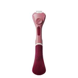Womens Wavy Grip Handle Maroon Front