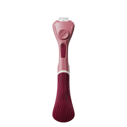 Womens Wavy Grip Handle Maroon Front