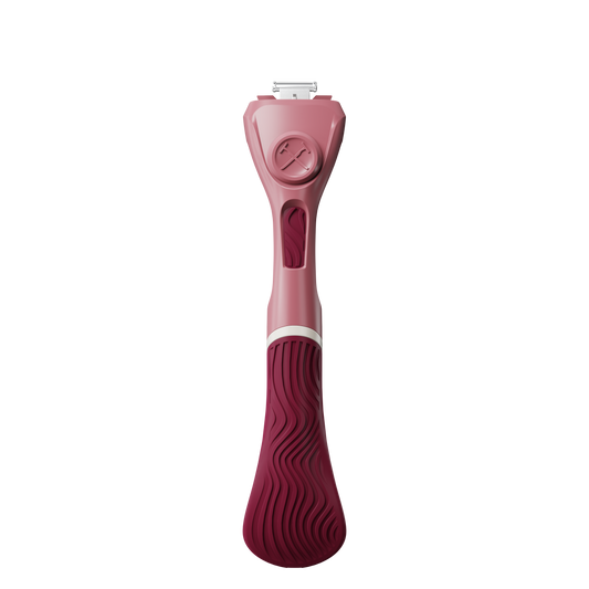 Womens Wavy Grip Handle Maroon Front