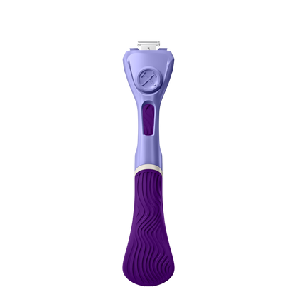 Womens Wavy Grip Handle Purple Front