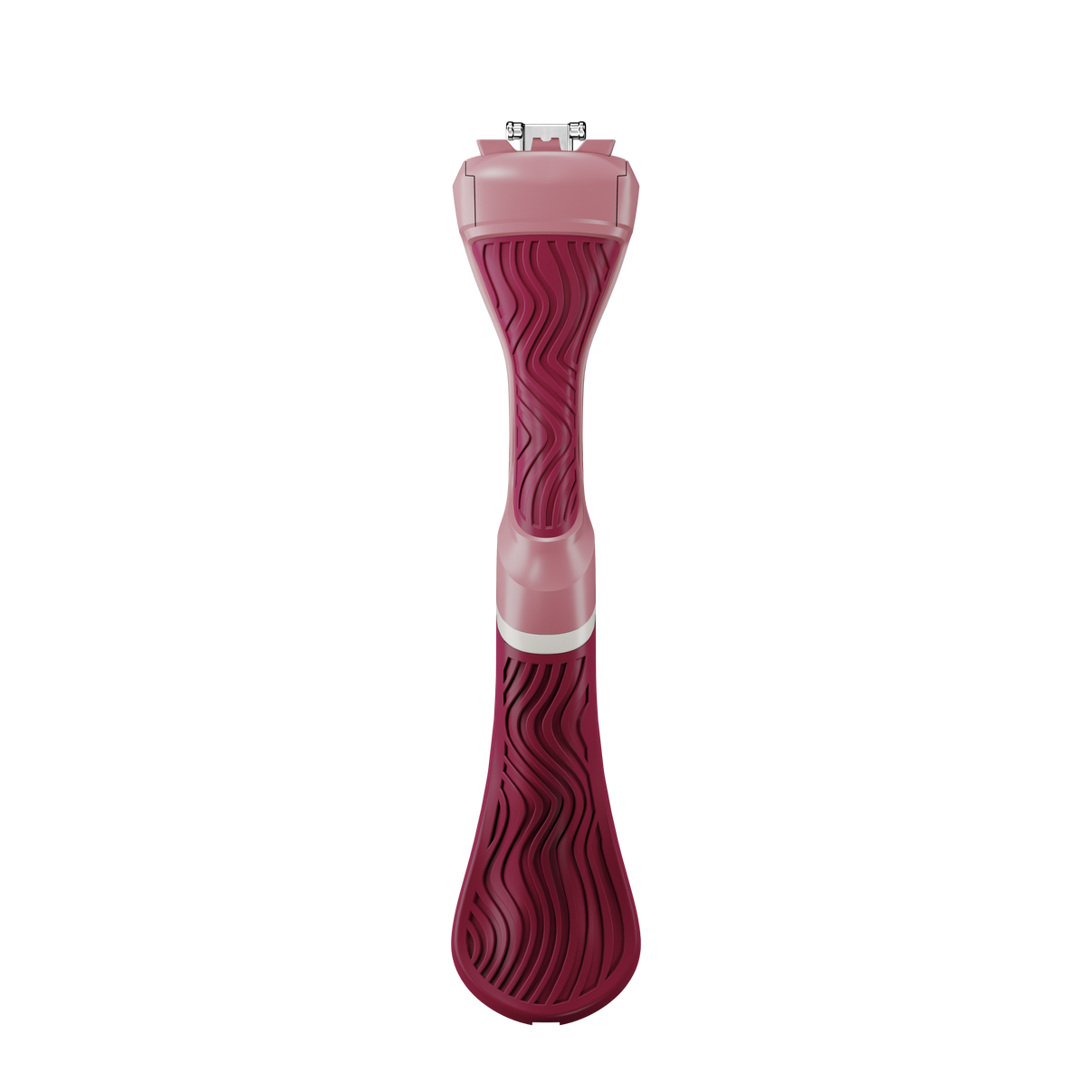 Womens Wavy Grip Handle Maroon Back