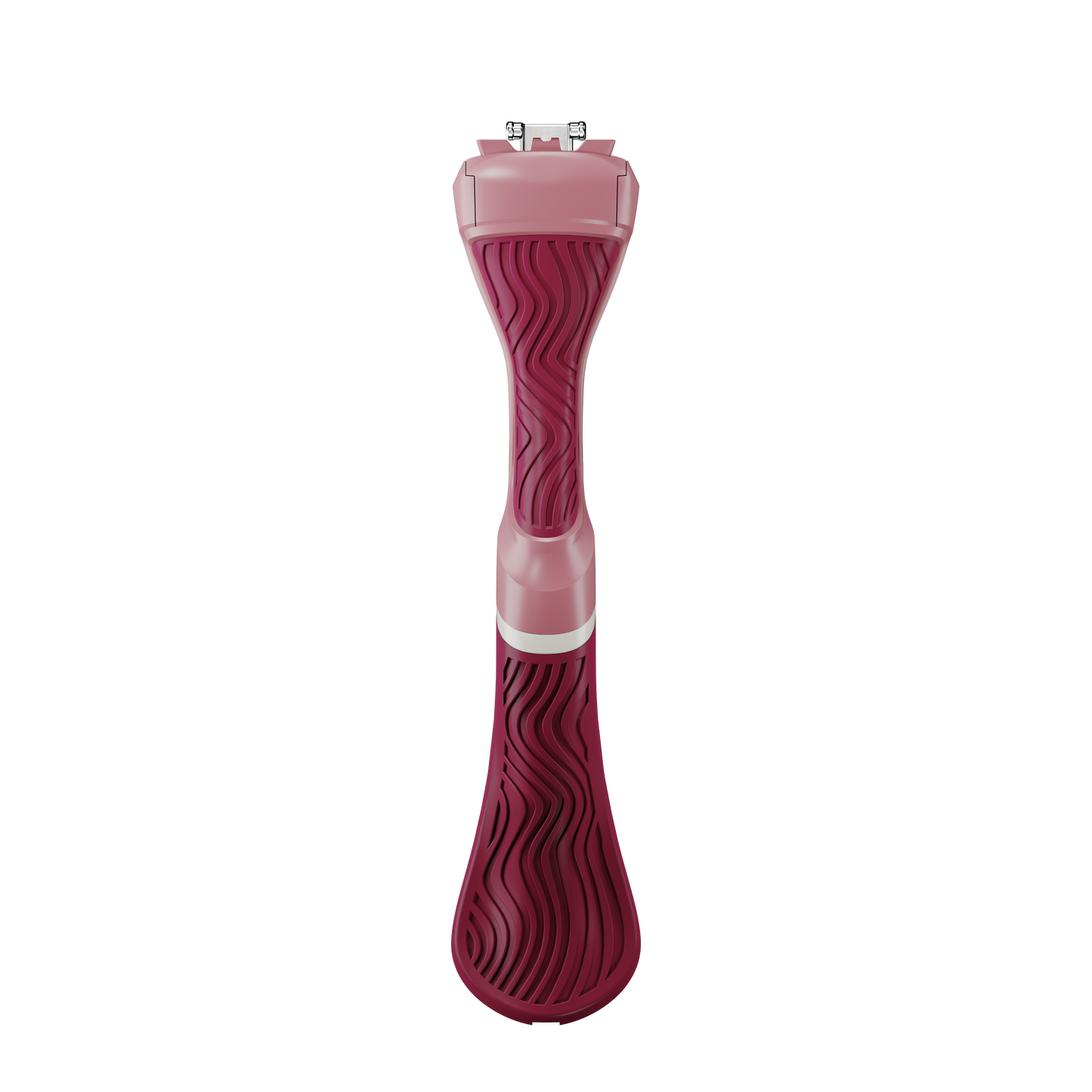 Womens Wavy Grip Handle Maroon Back