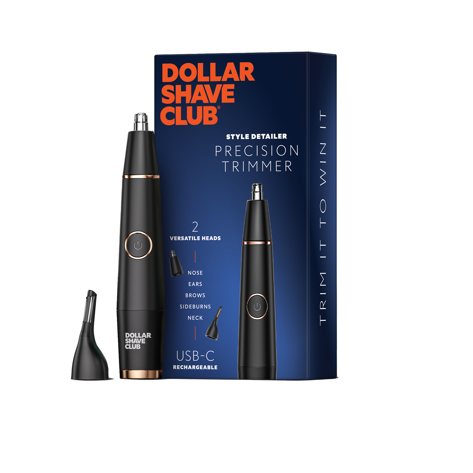 Style Detailer shown next to box and comb attachment on tan background.