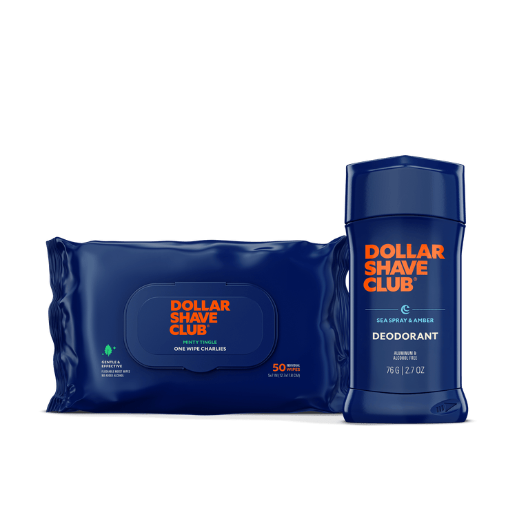 Bundle including Deodorant and One Wipe Charlie pack
