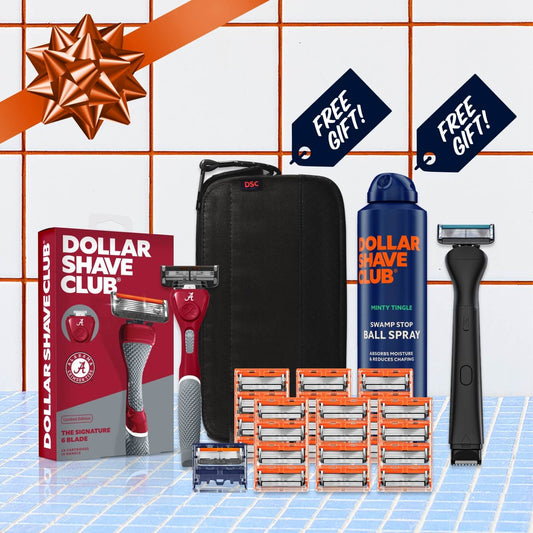 University of Alabama Gift Set + 6 month Razor Supply
