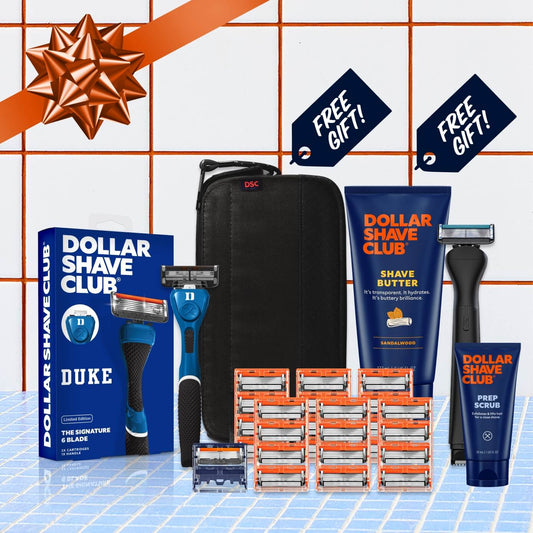 Duke University Gift Set + 6 month Razor Supply