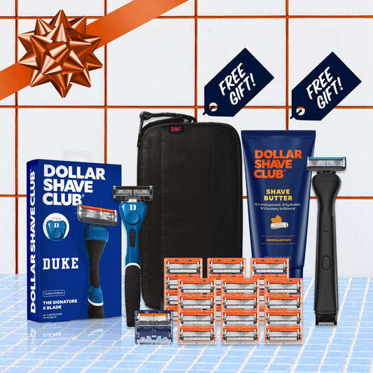 Duke University Gift Set + 6 month Razor Supply