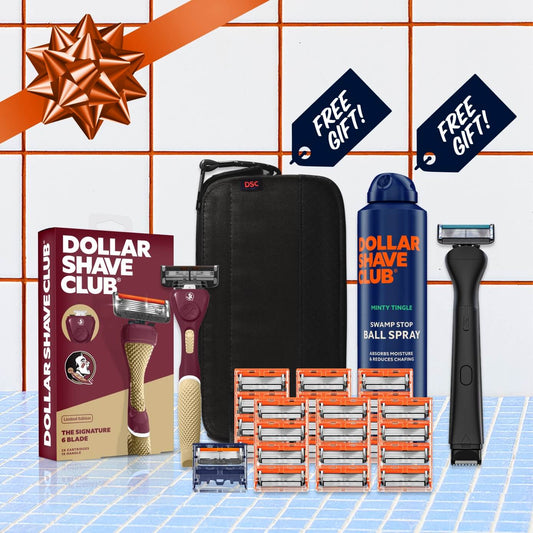 Florida State University Gift Set + 6 month Razor Supply