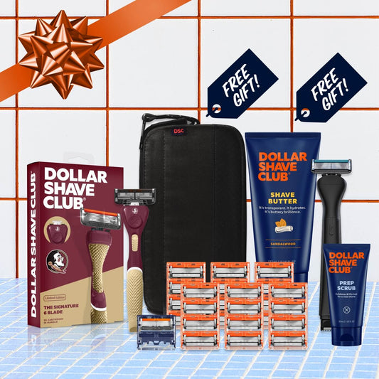 Florida State University Gift Set + 6 month Razor Supply