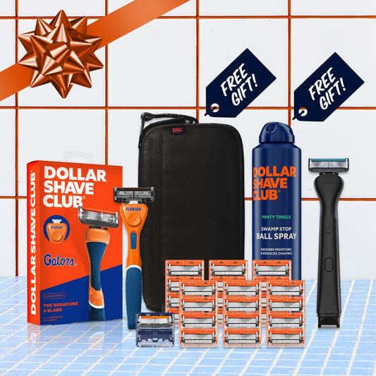 University of Florida Gift Set + 6 month Razor Supply