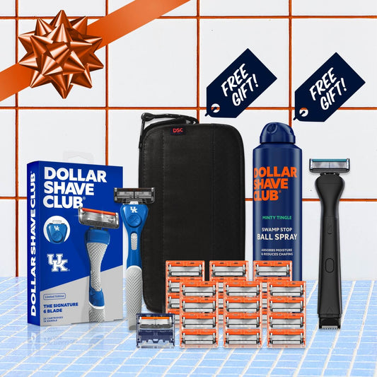 University of Kentucky Gift Set + 6 month Razor Supply