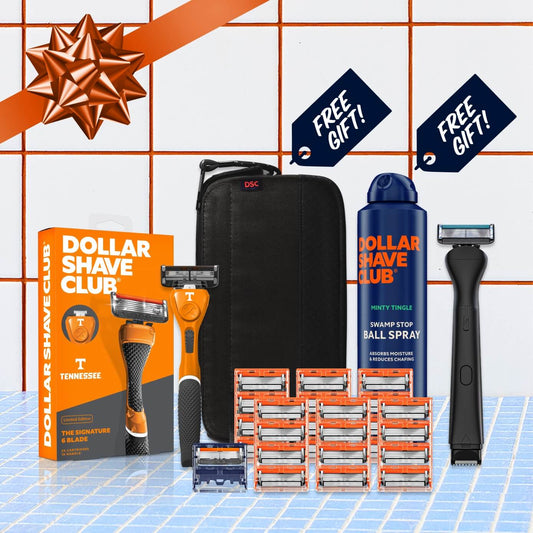 University of Tennessee Gift Set + 6 month Razor Supply