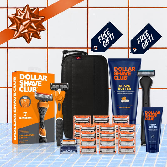 University of Tennessee Gift Set + 6 month Razor Supply