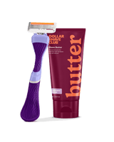 No Frills bundle with Shave Butter, Wavy Grip Handle, and 6 Blade