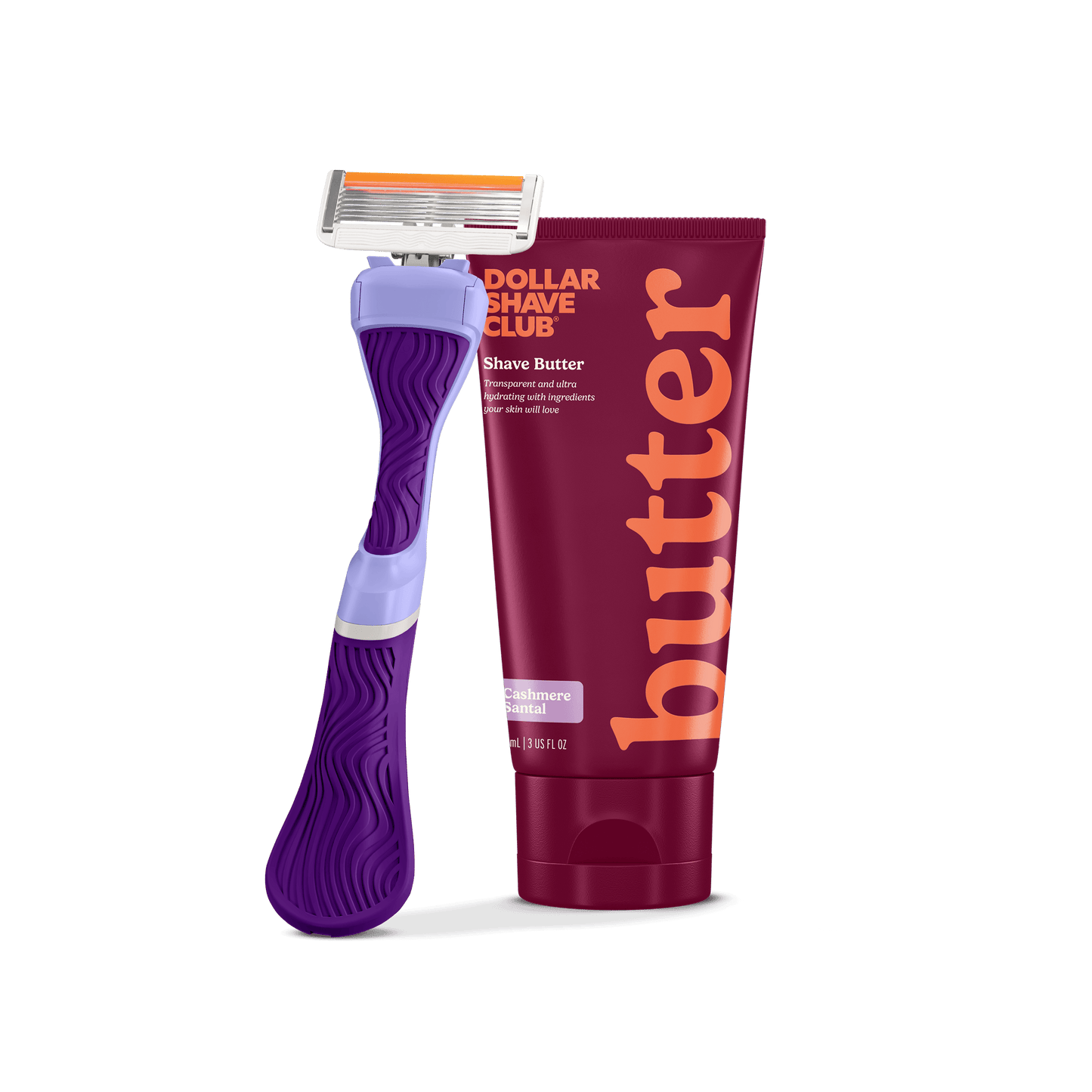 No Frills bundle with Shave Butter, Wavy Grip Handle, and 6 Blade