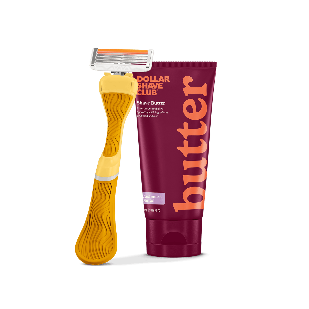 No Frills bundle with Shave Butter, Wavy Grip Handle, and 6 Blade