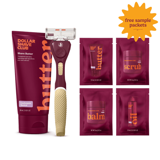 Florida State University Starter Parck with handle, shave butter, and four shave aid samples