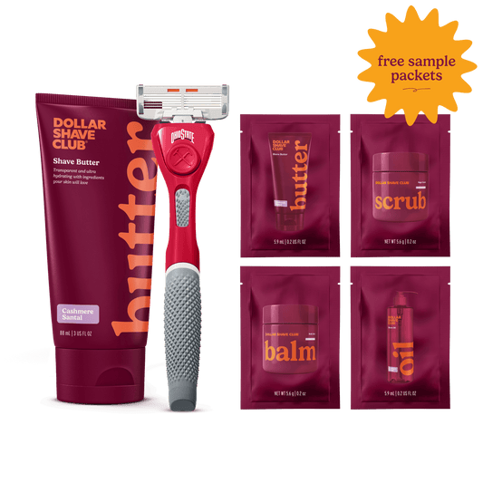 Ohio State University Starter Parck with handle, shave butter, and four shave aid samples