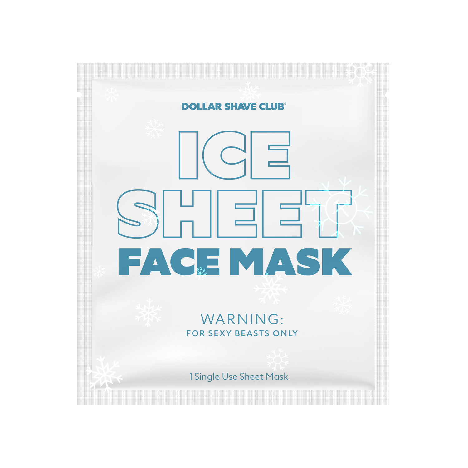 Ice Sheet Face Mask in packaging.