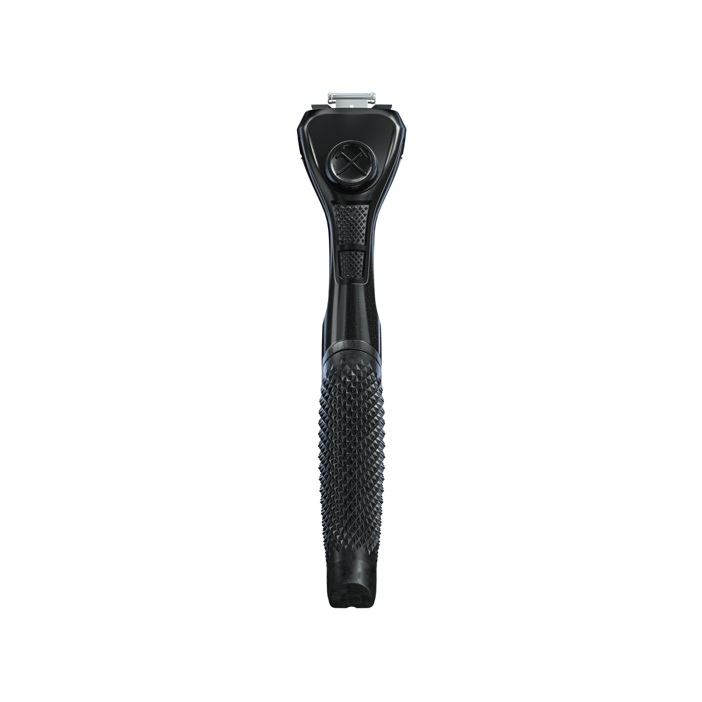 Dollar Shave Club Diamond Grip Handle Black product image with blank backdrop.