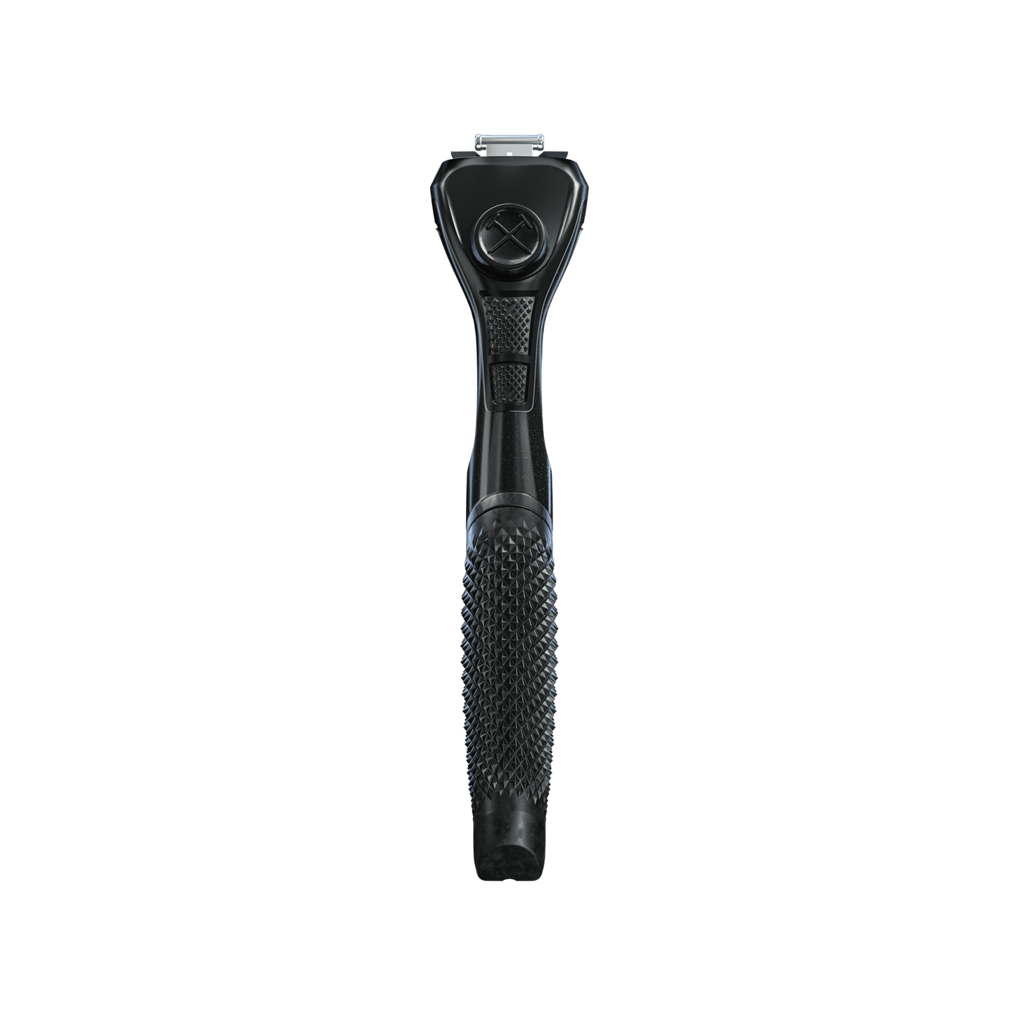 Dollar Shave Club Diamond Grip Handle Black product image with blank backdrop.