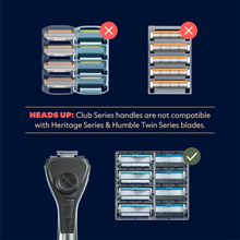 Dollar Shave Club diamond grip handle is incompatible with executive, 4x, or heritage blades