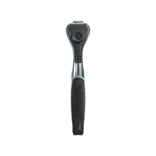 Dollar Shave Club Diamond Grip Handle Silver product image with blank backdrop.
