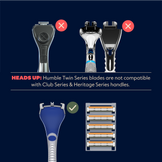 Dollar Shave Club Humble Twin Series Two blade razor is not compatible with any club series handles