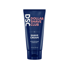 Dollar Shave Club Shave Cream product image against blank backdrop.